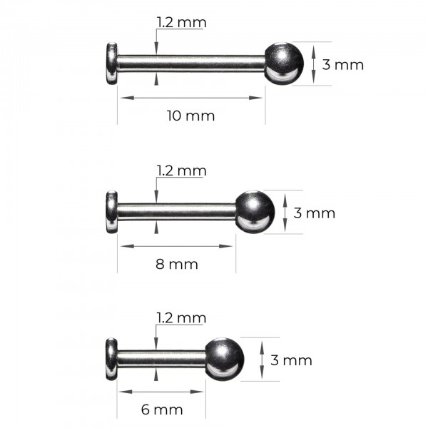 Ohr Piercing Anti Wildfleisch Disc Set
