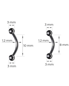Rook Daith Septum Anti Wildfleisch Disc Set Rook Daith Septum Anti Wildfleisch Disc Set