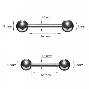 Brustwarzenpiercing Anti Wildfleisch Disc Set