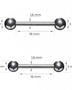 Zungenpiercing Anti Wildfleisch Disc Set Zungenpiercing Anti Wildfleisch Disc Set