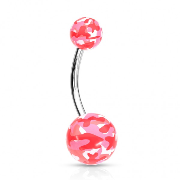 10mm Titan Camouflage Bauchnabelpiercing
