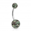 10mm Titan Camouflage Bauchnabelpiercing