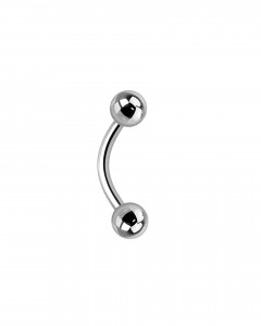 1,2mm Titan Piercing Banane mit 3mm Kugeln