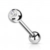 1,6mm Titan Stab mit Steinbesetzer Kugel