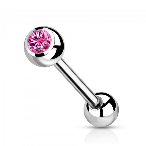 1,6mm Titan Stab mit Steinbesetzer Kugel