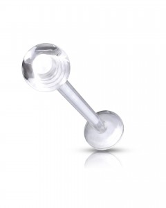 Acryl Labret Piercing Stecker mit 3mm Kugel Acryl Labret Piercing Stecker mit 3mm Kugel