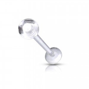Acryl Labret Piercing Stecker mit 3mm Kugel Acryl Labret Piercing Stecker mit 3mm Kugel