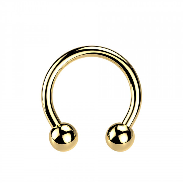 1,6mm Titan Septum Piercing Ring Hufeisenring