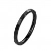 1,2mm Titan Piercing Ring mit Rechteckigen Facetten