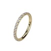 8mm 316L Ohr Piercing Ring Steinbesetzter Segmentring Clicker