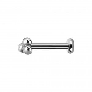 Titan Ball Trinity Ohr Piercing Kugel Stecker  Titan Ball Trinity Ohr Piercing Kugel Stecker