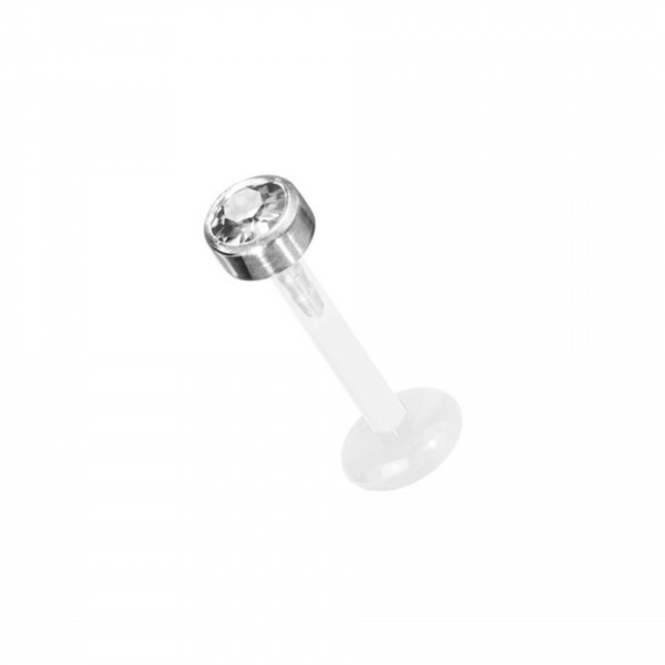 PTFE Piercing Stecker mit 3 mm Titan Aufsatz