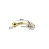 8mm Rook Piercing Banane mit Kristall