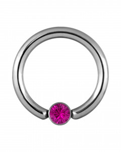 6mm Titan Smiley Piercing Ring Flat Back Klemmkugelring 6mm Titan Smiley Piercing Ring Flat Back Klemmkugelring