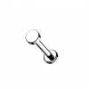 Titan Labret Ohr Piercing Stecker mit Disc Aufsatz für Conch Helix Tragus