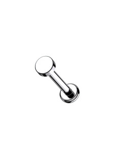 Titan Labret Piercing Stecker mit Disc Aufsatz