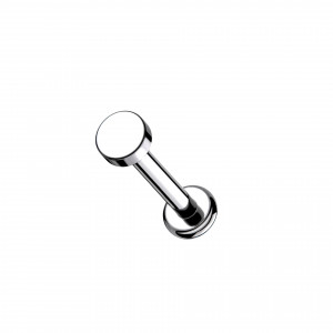 Titan Labret Piercing Stecker mit Disc Aufsatz Titan Labret Piercing Stecker mit Disc Aufsatz