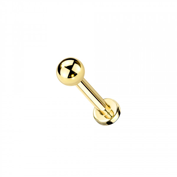 Titan Labret Piercing Stecker PVD beschichtet