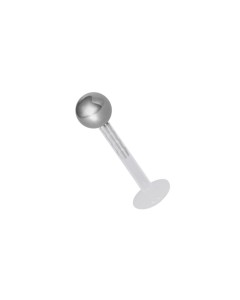 PTFE Piercing Stecker mit Titan Kugel Aufsatz  PTFE Piercing Stecker mit Titan Kugel Aufsatz