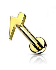 Titan Ohr Piercing Stecker mit Blitz Aufsatz  Titan Ohr Piercing Stecker mit Blitz Aufsatz