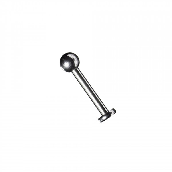 Titan Labret Ohr Piercing / Lippen Piercing Stecker mit Kugel Aufsatz