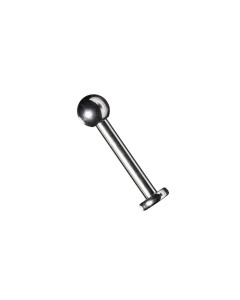 1,2 Titan Labret Piercing Stecker mit 3mm Kugel 1,2 Titan Labret Piercing Stecker mit 3mm Kugel