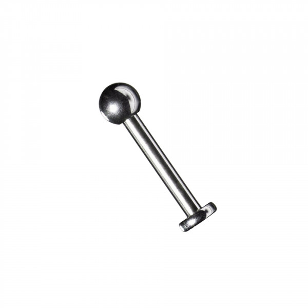 Titan Labret Ohr Piercing / Lippen Piercing Stecker mit Kugel Aufsatz