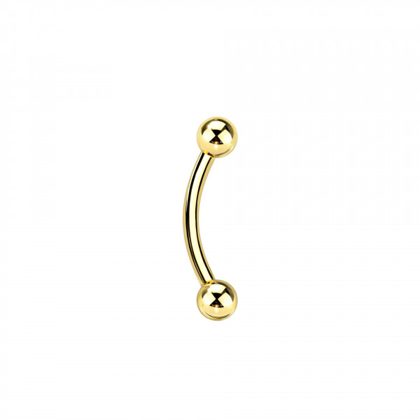 1,2mm Titan Ohr Piercing Banane
