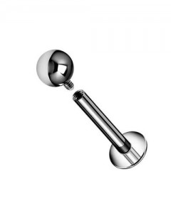Titan Labret Stecker mit Internem Gewinde Titan Labret Stecker mit Internem Gewinde