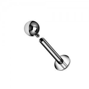 Titan Labret Stecker mit Internem Gewinde Titan Labret Stecker mit Internem Gewinde