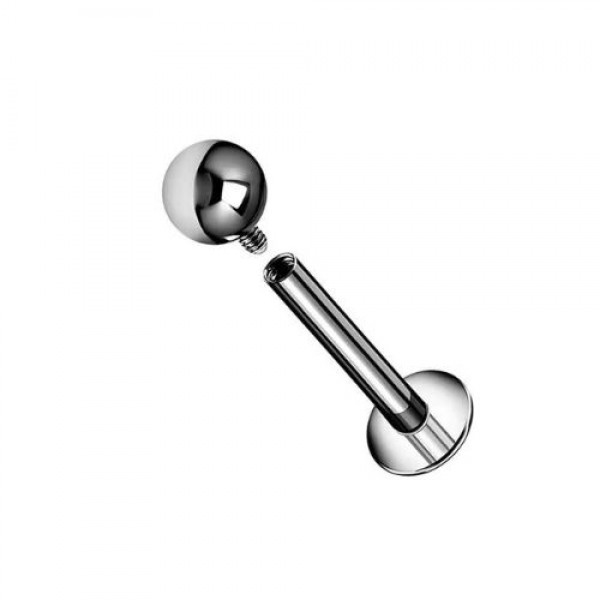 Titan Labret Stecker mit Internem Gewinde