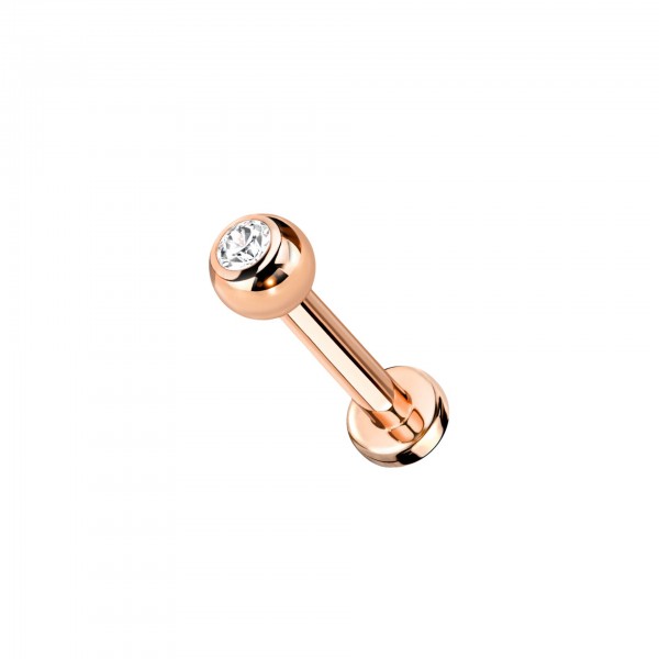 Titan Labret Piercing Stecker PVD beschichtet