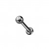 Titan Labret Piercing Stecker PVD beschichtet