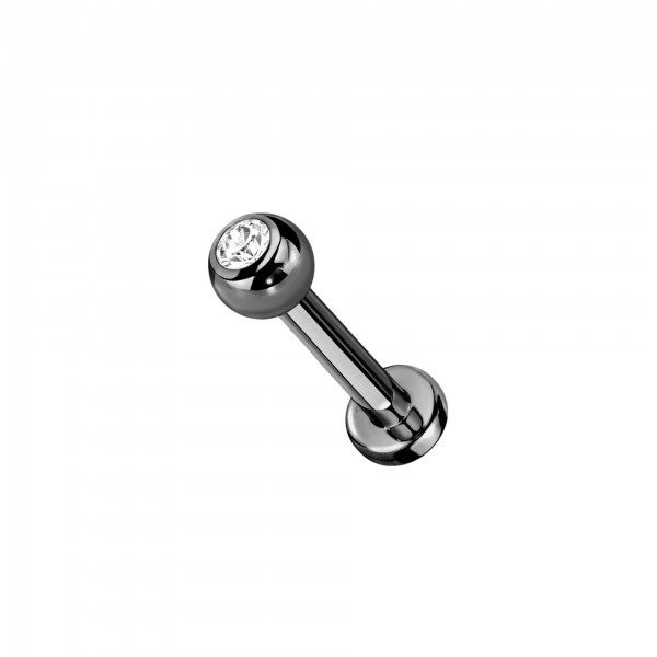 Titan Labret Piercing Stecker PVD beschichtet